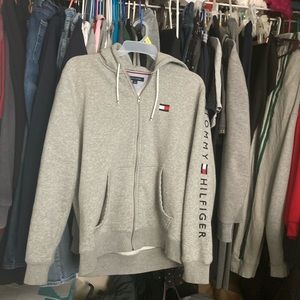 Grey Tommy Hilfiger Zip up Hoodie
